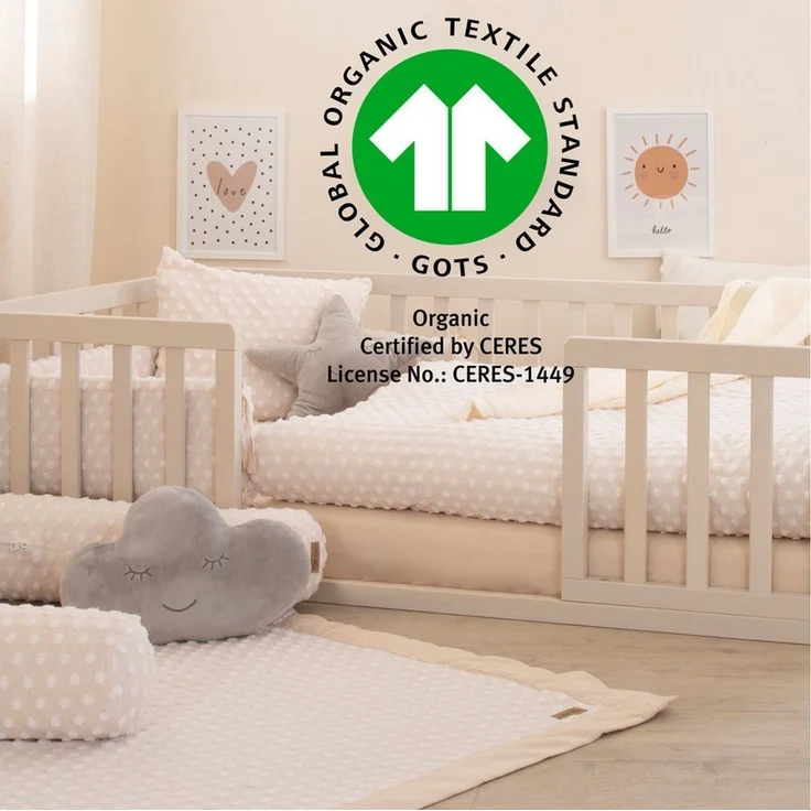 roba Spannbettlaken 'Frosty Almond' - GOTS und Oeko-Tex Standard 100 - Beige – Bild 2