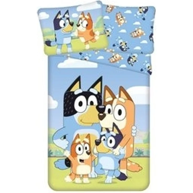 Bluey Bettwäsche-Set 140x200 cm + 70x90 cm aus 100% Baumwolle mit Reißverschluss – Bild 6