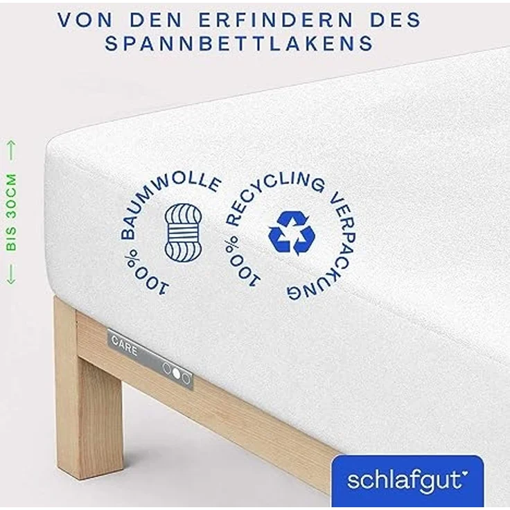 Matratzenauflage Baselayer Matratzenschutz Comfort Schlafgut, Wie ein Spannbettlaken – Bild 2
