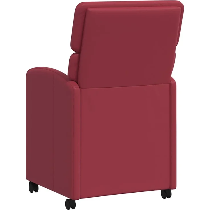 vidaXL Esszimmerstühle mit Rollen 2 pcs Weinrot 58 x 65 x 98 cm 42017887 – Bild 5