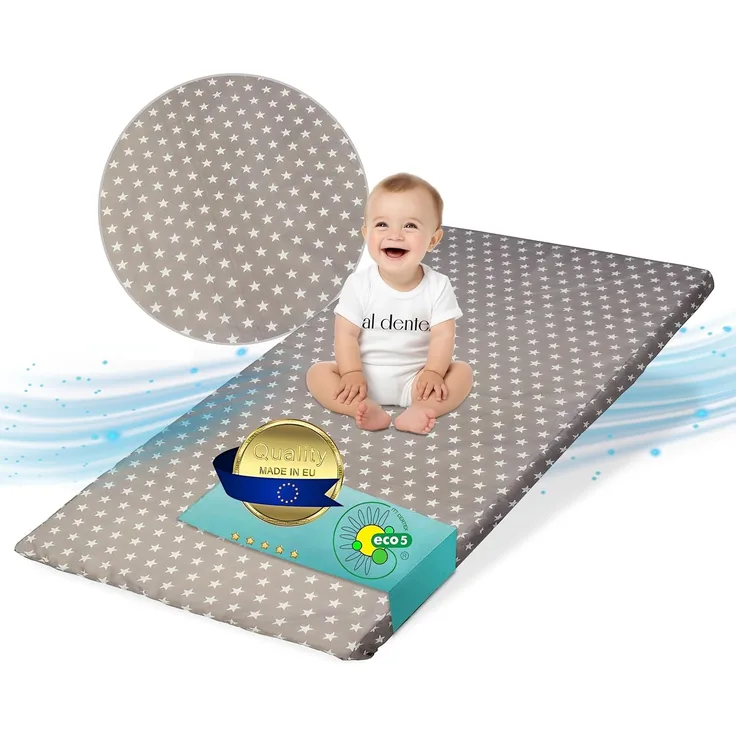 Best For Kids Kinder-Rollmatratze 70x140 cm grau