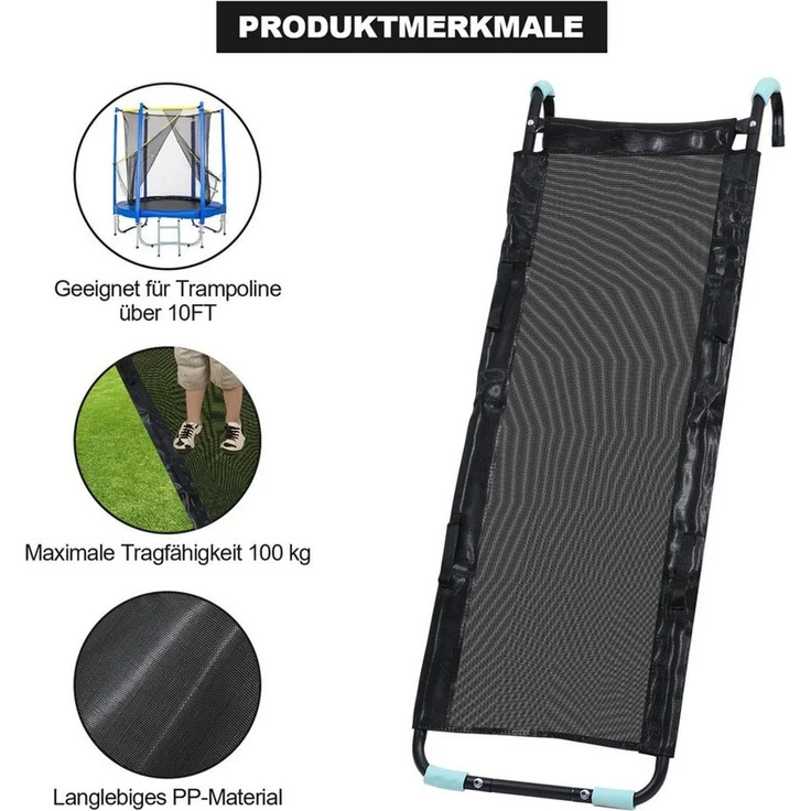 Clanmacy Trampolinleiter UV-beständig flexibel montierbar Sicherheitsleiter Einstiegsleiter – Bild 3