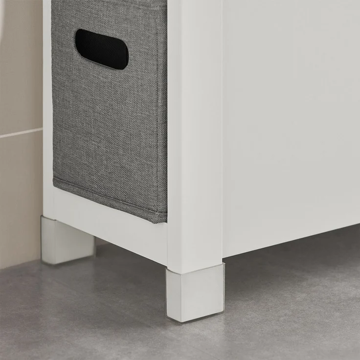 SoBuy BZR83-W Badunterschrank, MDF, Lackiert, Weiß, 60 x 70 x 20 cm – Bild 7