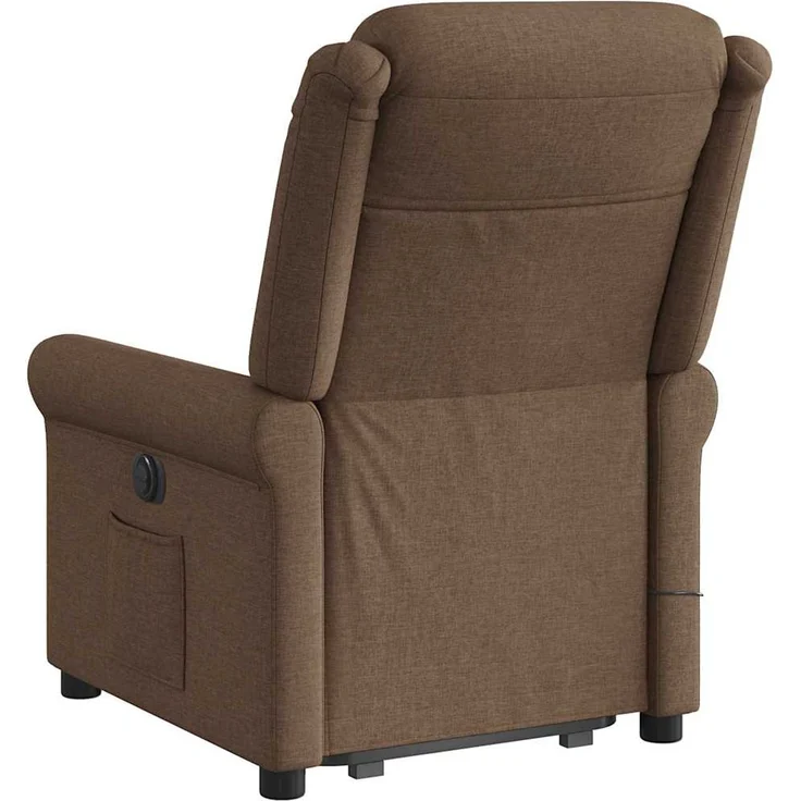 vidaXL Elektrischer Massagesessel mit Aufstehhilfe Braun Stoff 3303348 – Bild 7