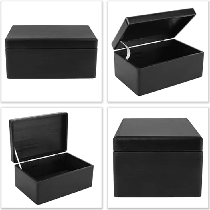 Creative Deco Holzkiste mit Deckel Groß Erinnerungsbox Baby Holzbox 30 x 20 x 14 cm, mit Scharnieren – Bild 10