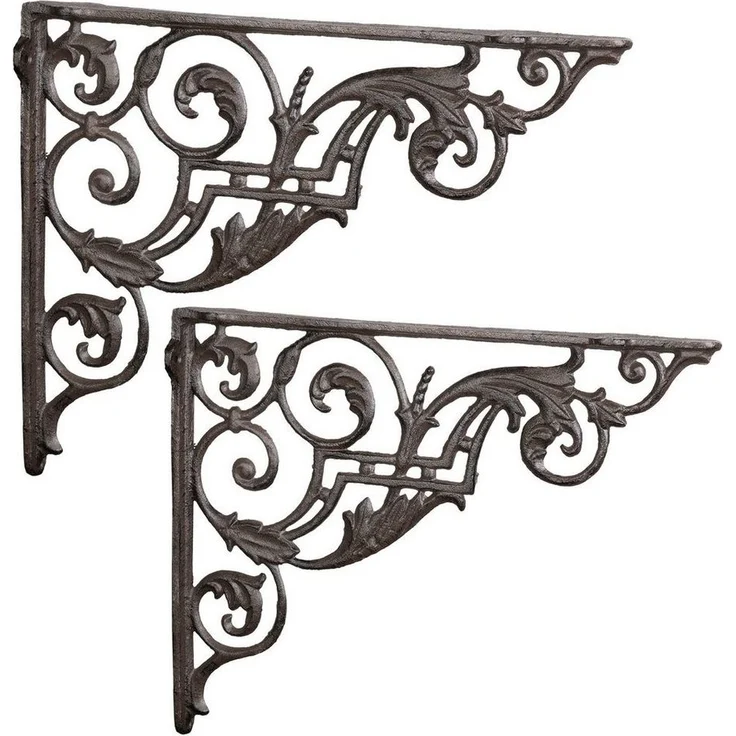 Moritz Wandregalhalter 2er Set Regalwinkel 27x33 cm Regalträger, Regalträger Regalwinkel Regalhalterung Wandregal Regal Kommode – Bild 1