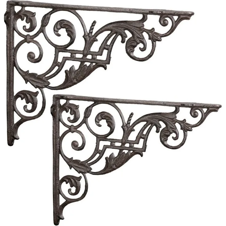 Moritz Wandregalhalter 2er Set Regalwinkel 27x33 cm Regalträger, Regalträger Regalwinkel Regalhalterung Wandregal Regal Kommode