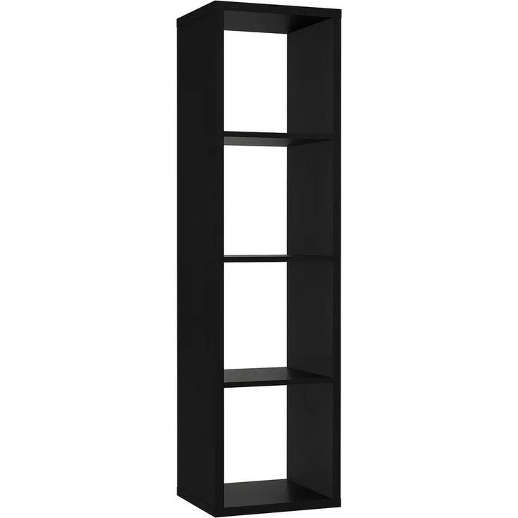 FORTE Mauro Regal, Holzwerkstoff, Schwarz, 38,2 x 141,8 x 32,9 cm