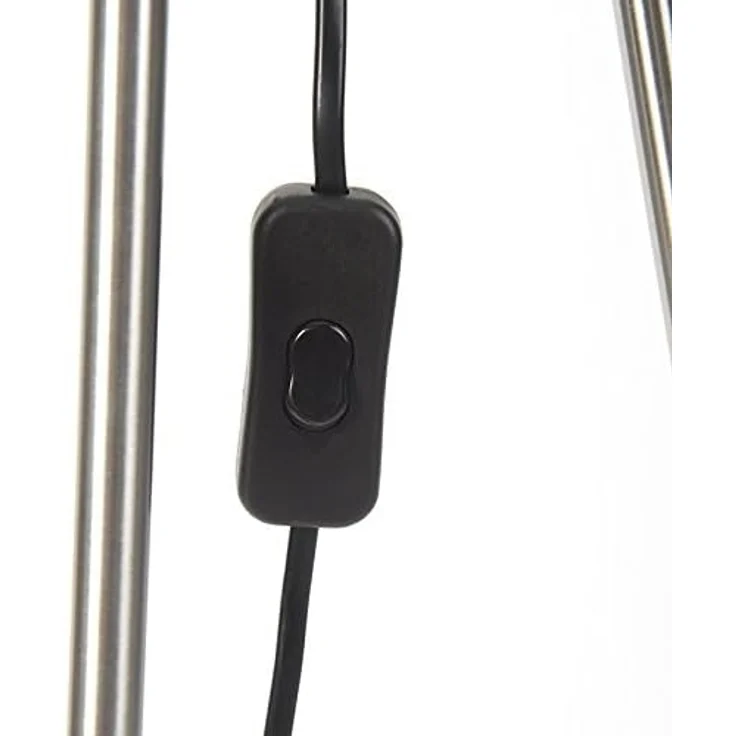 Qazqa Stehlampe Feather, ohne Leuchtmittel, E27, Weiß, Modern, Stahl, 1-flammig – Bild 4