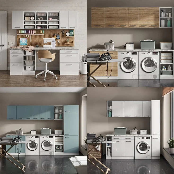 Unterschrank R-Line Beton 40 cm mit Schubladen, ohne Arbeitsplatte Vicco – Bild 4