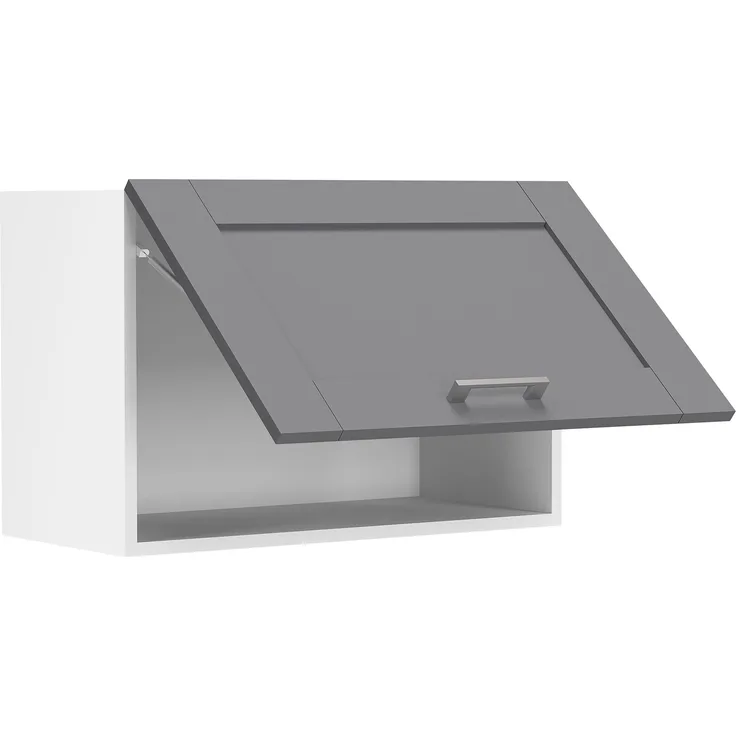 VCM Küchenmöbel Hängeschrank Colura 919370 Weiß / Anthrazit H. 40 x B. 60 x T. 31 cm