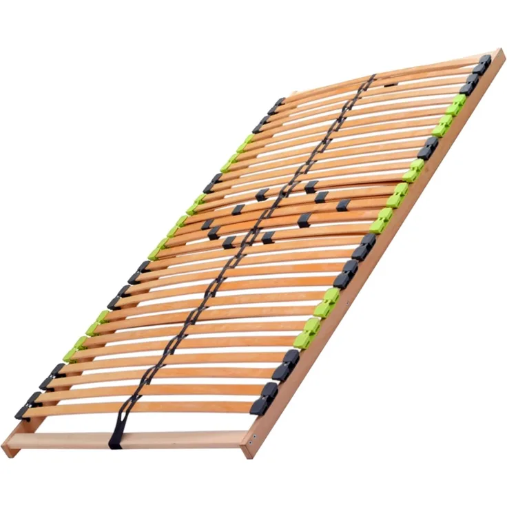 DaMi Lattenrost Basic Zerlegt 160x200 cm - 7 Zonen Lattenrahmen Aus Buche Mit 5-Fach Härteverstellung - Starr