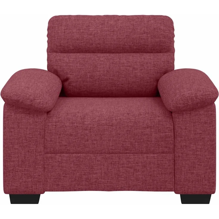 vidaXL Sessel Weinrot 100x81x84 cm Stoff 4105290 – Bild 3