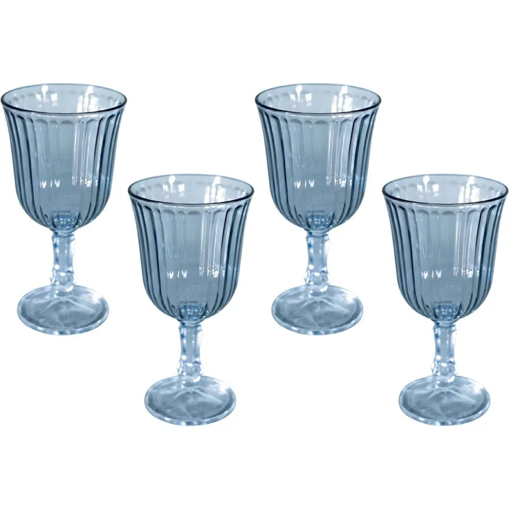 Hermia Concept 'Splendid 240 - Blue HC' Weingläser-Set (4-teilig), Blau, 8,2 x 8,2 x 15,9 cm, 240 ml – Bild 2
