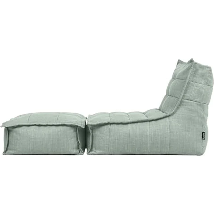 icon Sitzsack Sitzsackgarnitur mit Liege und Fußhocker „Dolce“ (Spar-Set, 1 x Sitzsack, 1 x Fußhocker), 75x75x96cm, Made in Germany, UV-beständig, wetterfest – Bild 7