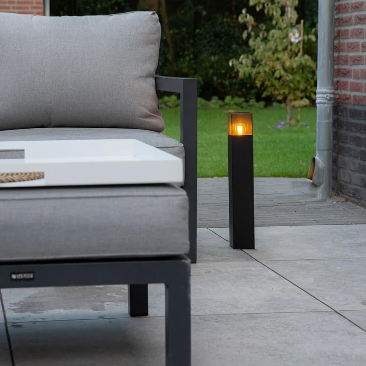 Qazqa Außen-Stehlampe Denmark, ohne Leuchtmittel, E27, Schwarz, Modern, Aluminium, 1-flammig – Bild 2