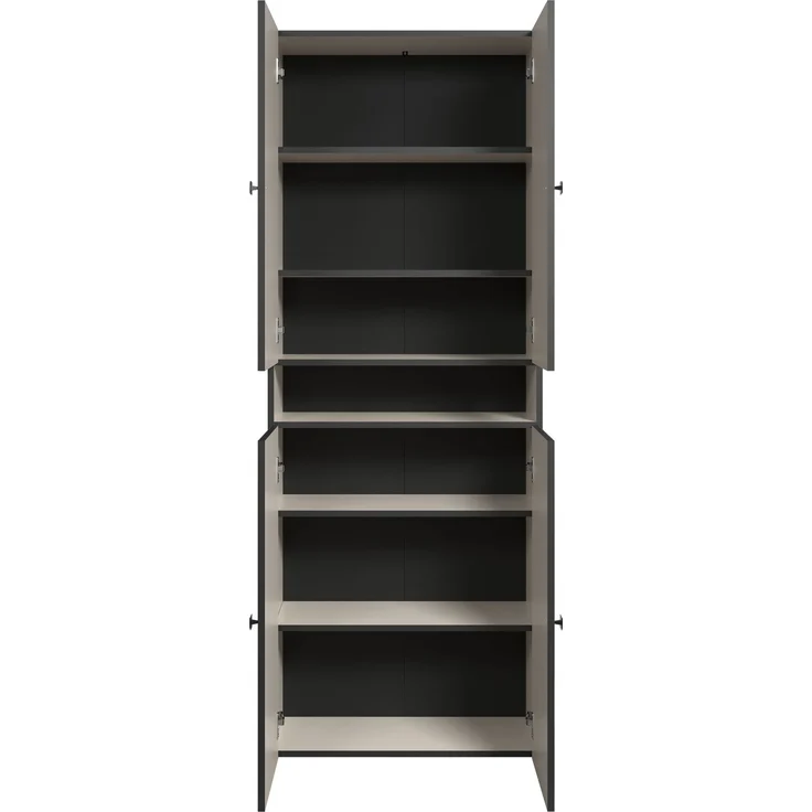 Badezimmer Hochschrank Feliz in Evoke Eiche und grau 70 x 186 cm – Bild 3