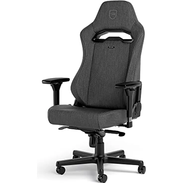 noblechairs HERO ST TX Gaming Stuhl, ergonomischer Bürostuhl mit atmungsaktivem Stoff und Kaltschaumpolsterung, anthrazit, bis 150 kg belastbar, 60-mm-Rollen