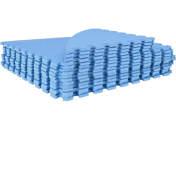 vidaXL Pool Bodenschutzmatte 16 stk. Ø 235 cm Rund EVA-Schaum Blau 42042635 – Bild 3