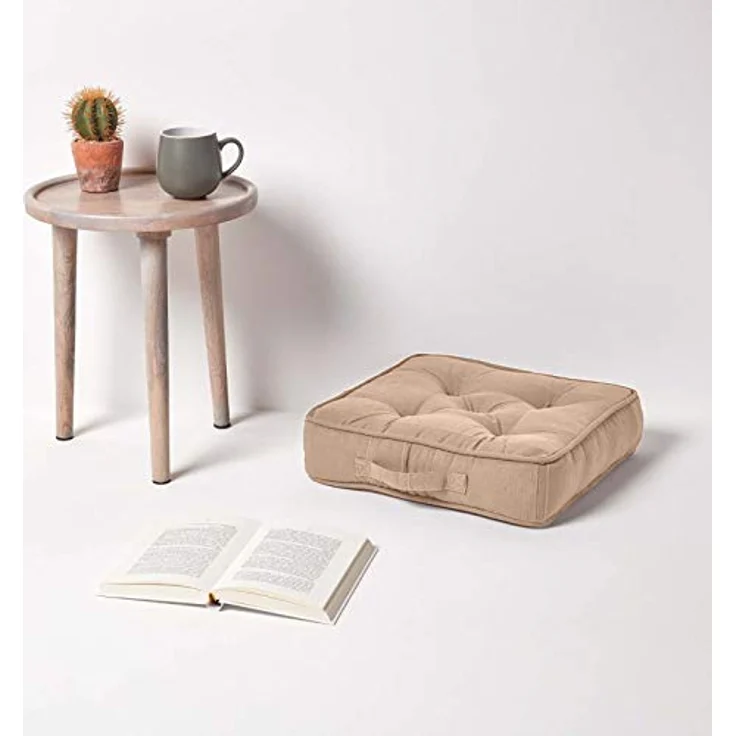 Homescapes Bodenkissen Sitzkissen Stuhlkissen Rajput beige – Bild 3