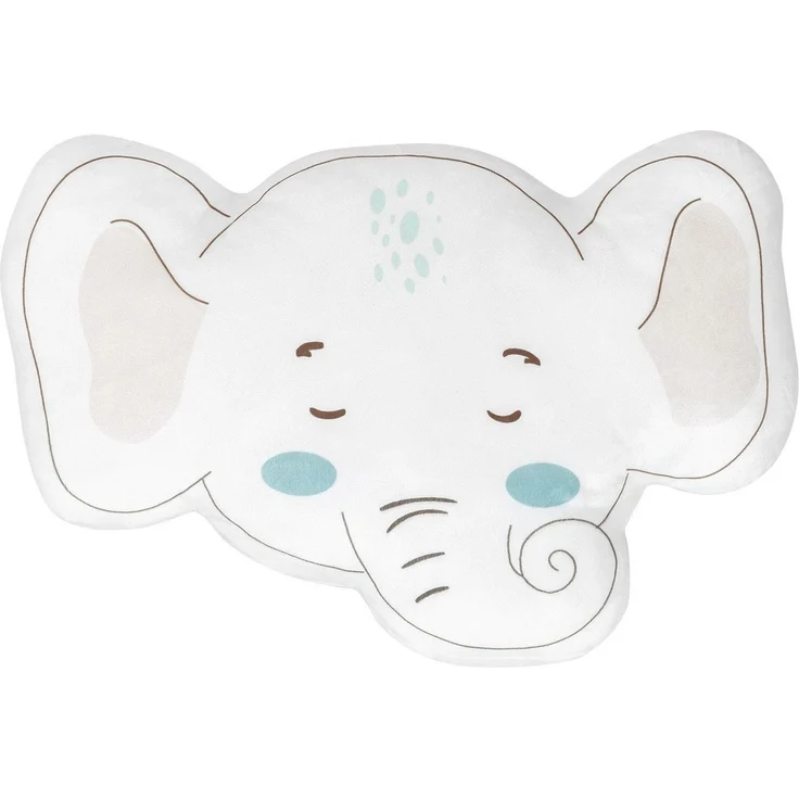 Kikkaboo Babykissen Plüschtier, Kuschelkissen, Figurenkissen, ab Geburt blau