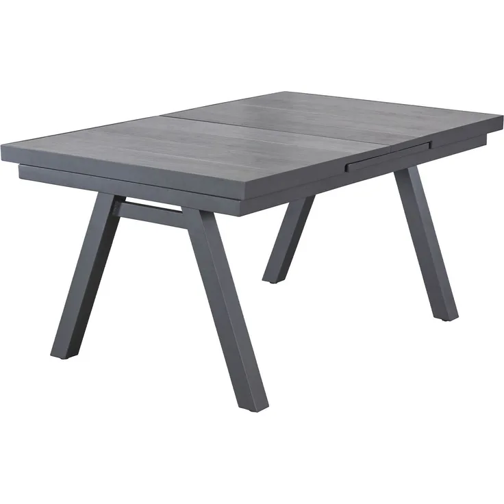 Gartentisch Keramo / Kermao, Keramik, Schwarz, 160 x 78 x 100 cm