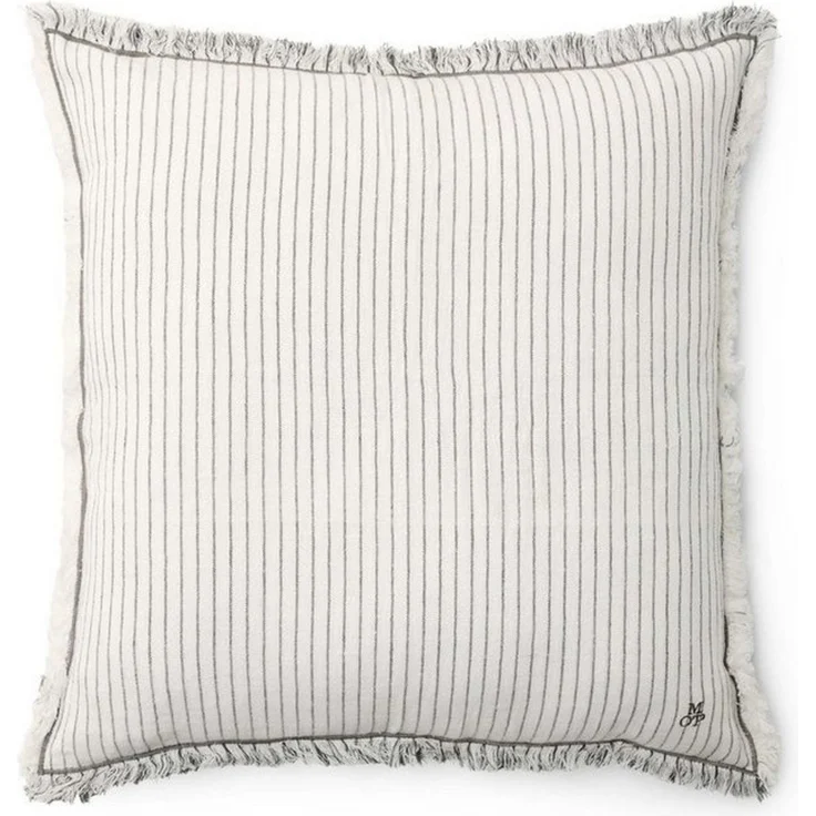 Marc O'Polo Home Dekokissen Fine Stripe, aus Bio-Baumwoll-Leinen-Mix mit Streifen – Bild 1