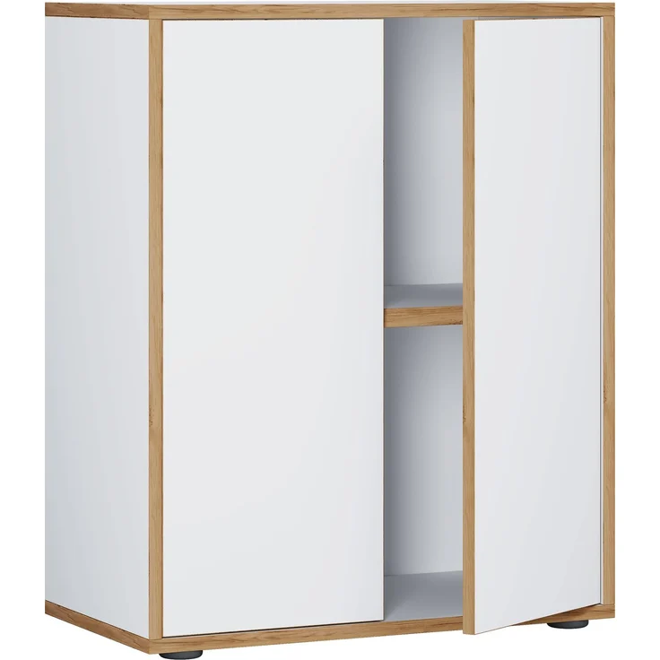 VCM Büroschrank Salia 920720 Weiß H. 74 x B. 60 x T. 33 cm – Bild 2