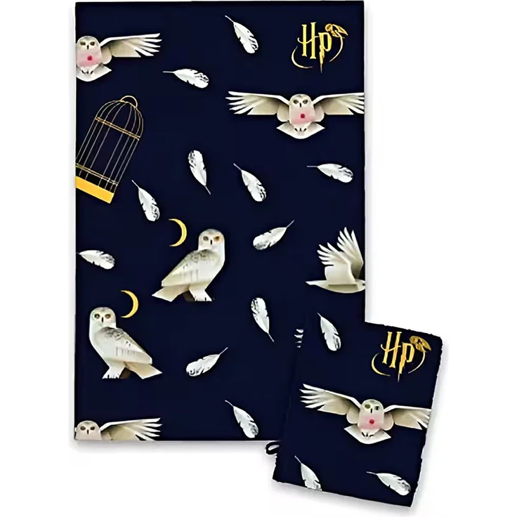 Harry Potter Badeset – Kuscheliger Bademantel, Handtuch & Waschlappen für Kinder 3/4 Jahre – Bild 3