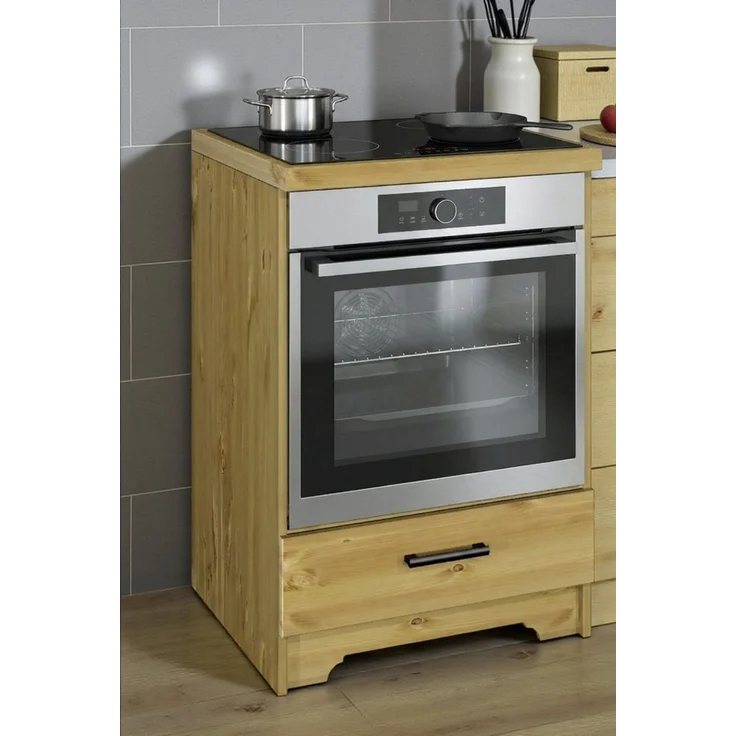 Home affaire Herdumbauschrank Meliss aus massiver Kiefer, Breite 60 cm, Soft-Close-Funktion – Bild 2