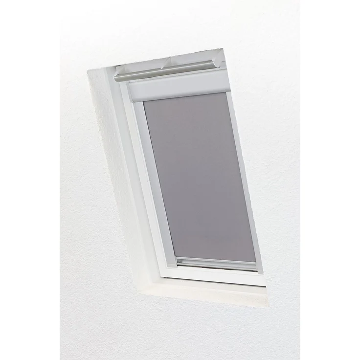 Lysel - Qualitätsdachfensterrollo abdunkelnd hellgrau Rollo geeignet für Velux Dachfenster FK06, (B x H) 49.30cm x 99.50cm in grau/hellgrau – Bild 6
