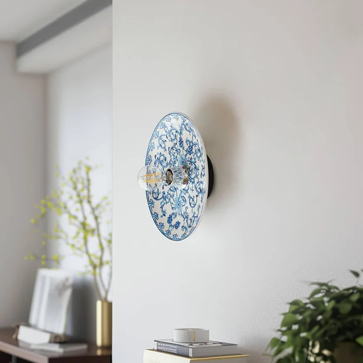 Lucande Wandleuchte Faelira, Keramik Weiß IP20, 1 x 15 W LED – Bild 4