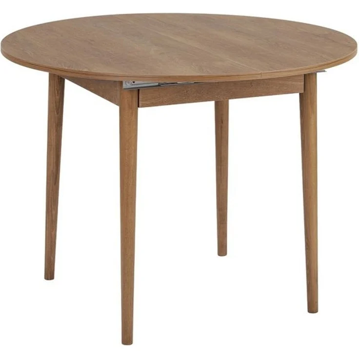 Extendable Dining Table, Kafkas Oak, 100 x 100 cm (Open: 131 cm) | 100% Melamine Coated Particle Board, 18 mm Thickness | Sturdy Wooden Legs, Scandinavian Design for Modern Dining Spaces – Bild 4