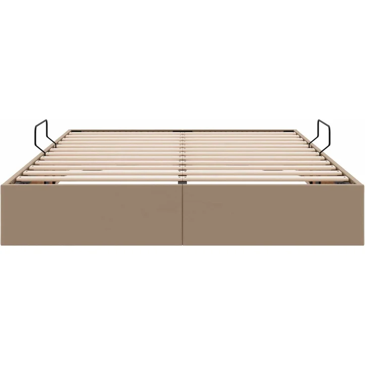 vidaXL Ottoman Bettgestell Cappuccino 140 x 200 cm Kunstleder 3442777 – Bild 7