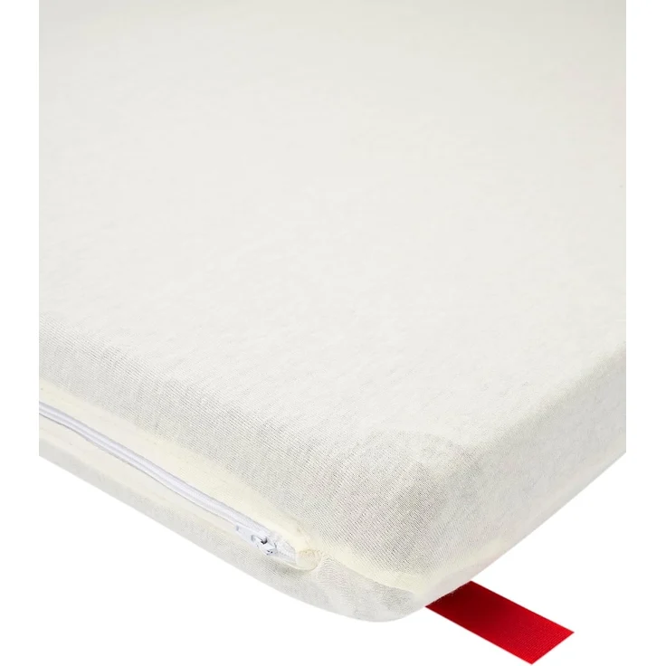 Meyco Baby Matratzenbezug für Reisebetten - 60x120 cm - Spannbetttuch Reisebettmatratze - 100% Baumwolle - Oeko Tex Zertifiziert - hautfreundlich - waschbar & trocknergeeignet - Deluxe - Cremeweiß