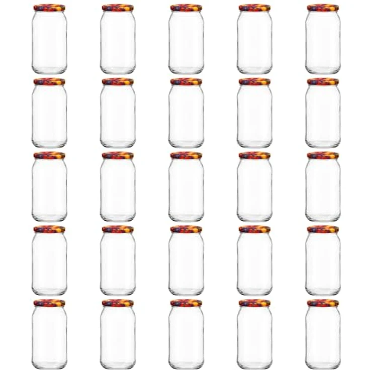 hocz 25x Einmachgläser 900 ml | mit Deckel Obst TO 82 | leere Gläser mit Schraubdeckel zum befüllen | Sturzgläser, Schraubgläser, Marmeladengläser Set | 25 Stück – Bild 1