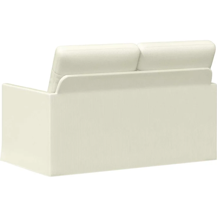 vidaXL 2-Sitzer Sofa Creme 130 x 81 x 82 cm Cordstoff 42041069 – Bild 4