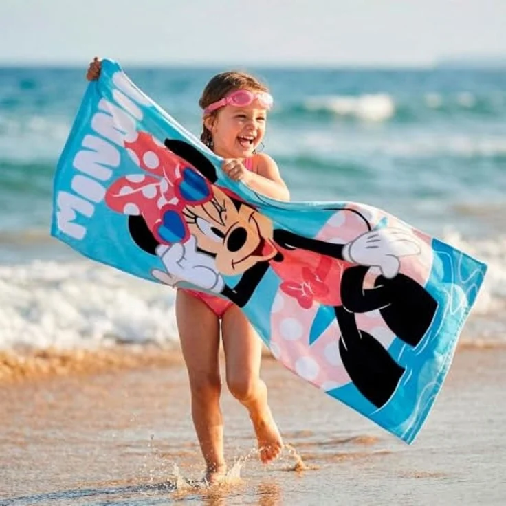 Disney Minnie Mouse Kinder Strandtuch 70 × 140 cm mit Schwimmbrille als Set – Bild 7