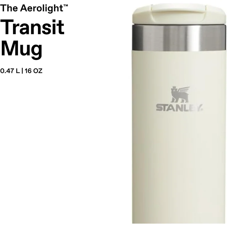 Stanley The AeroLight? Transit Mug 0.47L Cream Gloss – Bild 3
