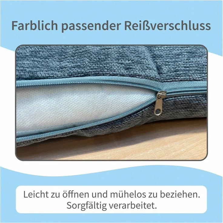 matches21 HOME & HOBBY Kissenbezüge 4er Set Kissenhüllen 45x45 cm rot meliert als weiche Dekokissen, (4 Stück), Zierkissen-Bezüge für Sofa-Kissen, Couch-Kissen – Bild 3