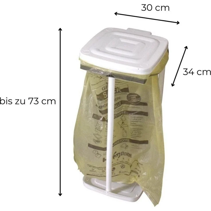 GarPet Müllsackständer Müllsack Ständer Gelber Sack Halter Müllsackständer mit Deckel – Bild 2