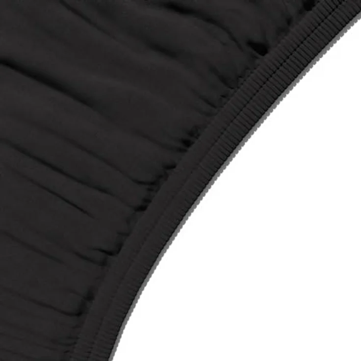 Amazon Basics Spannbetttuch, Mikrofaser, Schwarz, 200 x 200 x 30 cm – Bild 5