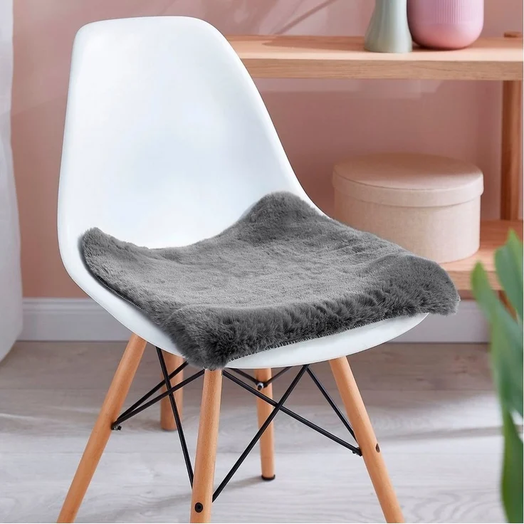 LUXOR living Stuhlkissen Sitzauflage Novara, Kunstfell, rund oder eckig, sehr weich, auch als 4er Set bestellbar – Bild 5
