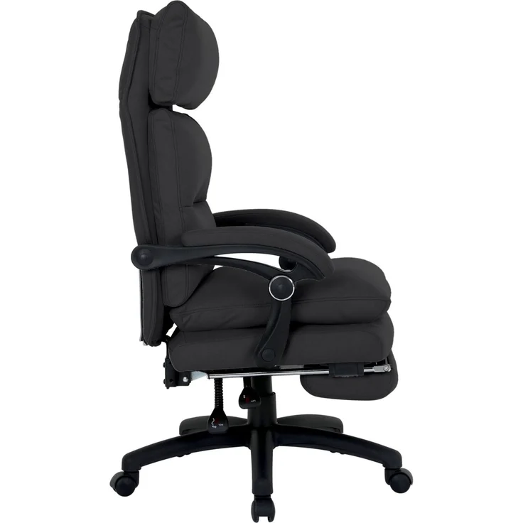 Venda 'ELIAS' Chefsessel, Stoff anthrazit, 71 x 118 x 70 cm, Relaxfunktion mit Beinauflage und Belastbarkeit 140 kg – Bild 10