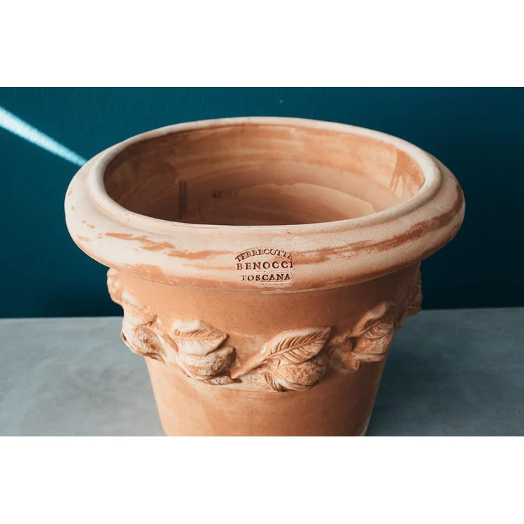 Pflanzgefäß Übertopf Blumenkübel Terrakotta Siena Conca Limoni 30cm Frostfest – Bild 7