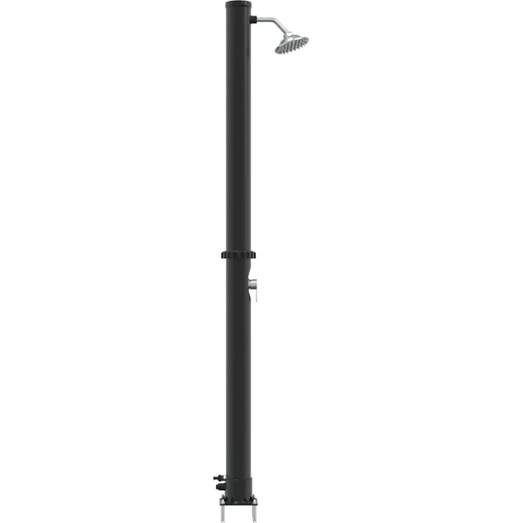 vidaXL Außen Solardusche Schwarz 217 cm PVC und Aluminium 42003411 – Bild 1