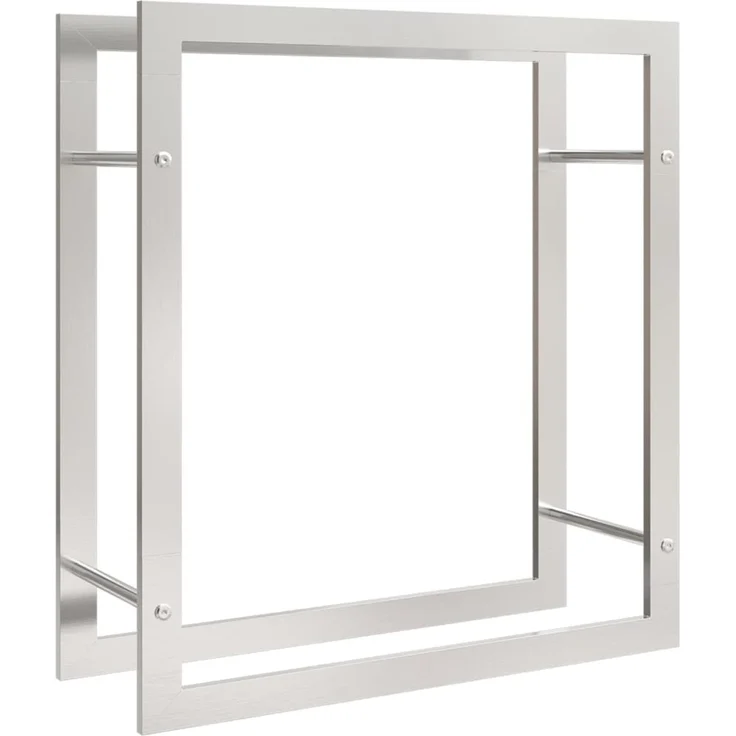 vidaXL Brennholzregal 80x28x86 cm Edelstahl 357862 – Bild 2