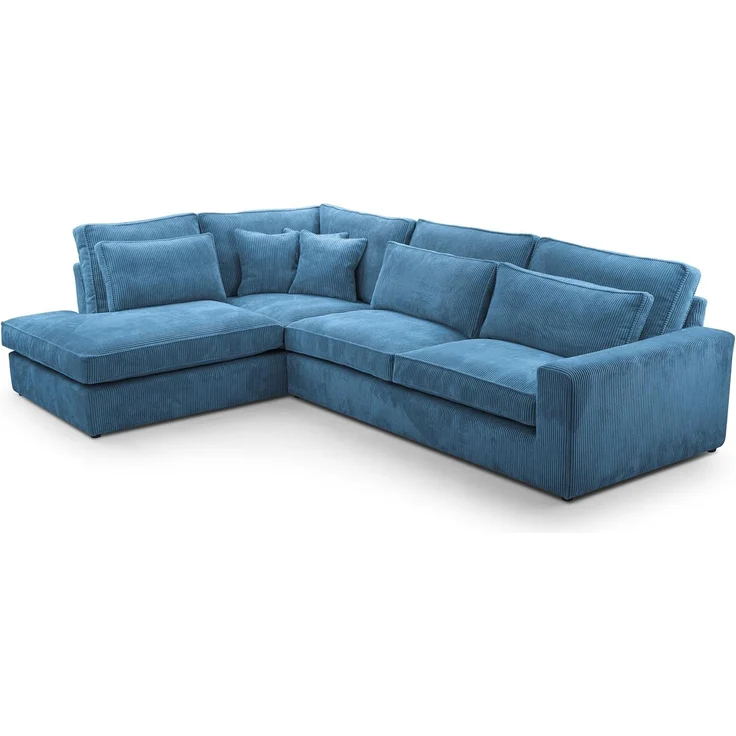 Beautysofa Ecksofa Gepolstertes mit dekorativen Kissen PARMA, im modernes Design, klassische Polsterecke inklusive Wellenfedern