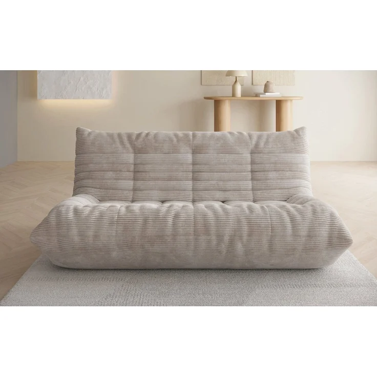 Luxusbetten24 Sofa Designer 3 Sitzer Sofa Calmo, mit weichem Cordbezug – Bild 2