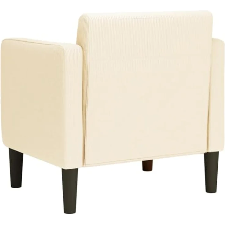 vidaXL Sessel mit Armlehnen Creme 54 cm Cordstoff 4100517 – Bild 9